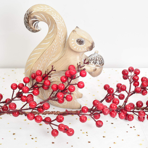 Guirnalda De Navidad Artificial De Bayas Rojas 1,8 M