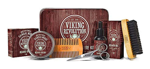 Kit De Cuidado De La Barba Para Hombres Madera De Sándalo Ki