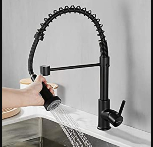 Imagen 5 de 10 de Mezcladora D/cocina P/lavadero C/extensión Desplegable Black