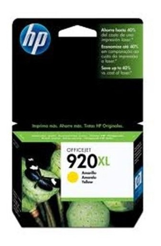 Cartucho de inyección de tinta amarillo HP 920xl de 7,5 ml - CD974al