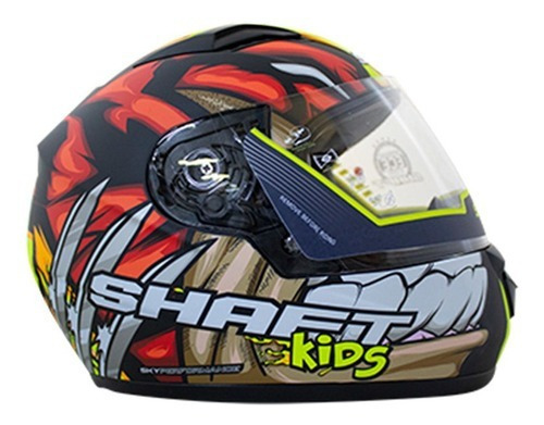 Casco Moto Jr 529-6 Weapon X Cerrado Rojo Mate S Shaft