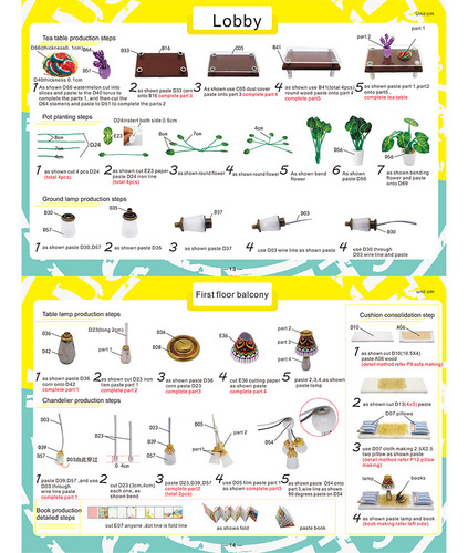 Kit De Casa De Muñecas Para Bricolaje Con Muebles Y Led, Reg