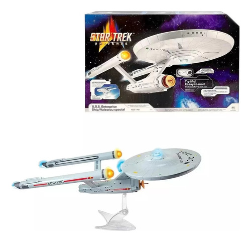Nave Espacial Enterprise Star Trek Com Luz E Som 3560 Sunny Brinquedos