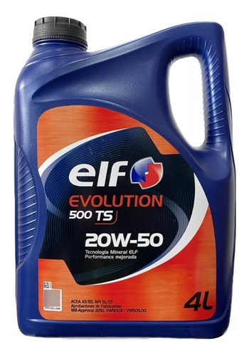 Aceite Para Motores Elf Evolution 500 Ts 20w50 - 4 Litros