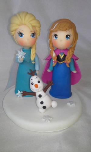 Frozen Adorno Para Torta Anna Y Elsa