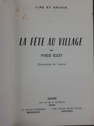 Imagen 2 de 4 de La Fete Au Village * Yves Igot *