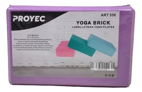 Ladrillo Para Yoga De Goma Eva,marca Proyec!!