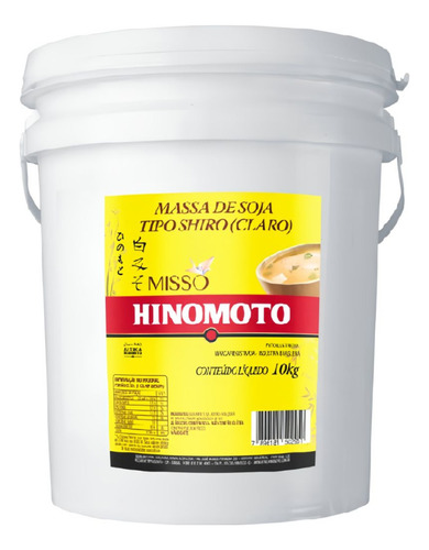 Pasta Miso Hinomoto Shiro Balde x10KG