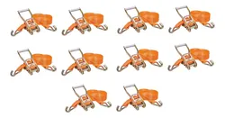 Comprar Kit 10 Cintas E Catraca De Amarração 3 Tonelada - 50mm - 9 M no Mercado Livre