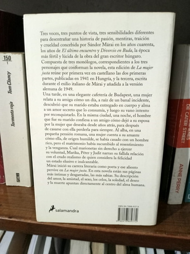 Libro La Mujer Justa - Sándor Márai (Usado)