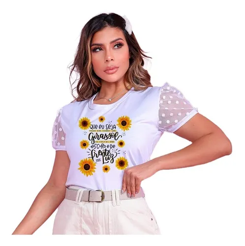 Blusa De Girassol MercadoLivre