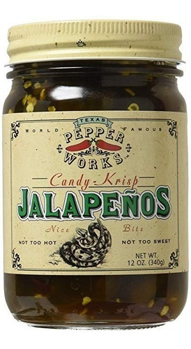 Tejas Pimienta Funciona Candy-krisp Jalapeños, 12 Oz