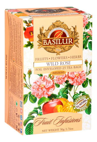 Te Basilur Infusion Sin Teina Wild Rose 20 Bolsas