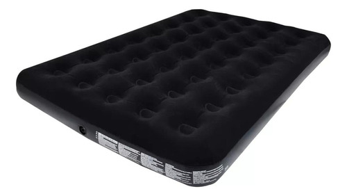 Colchão Inflável Casal Deluxe Comfort Preto Até 300kg