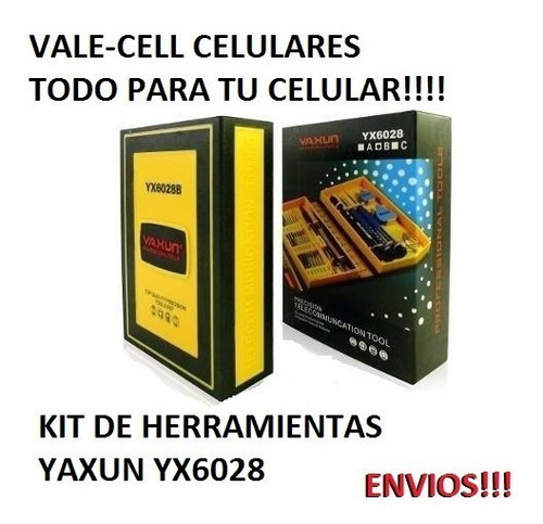 Imagen 1 de 6 de Kit Yaxun Destornilladores Yaxun 6028b Celulares Envios