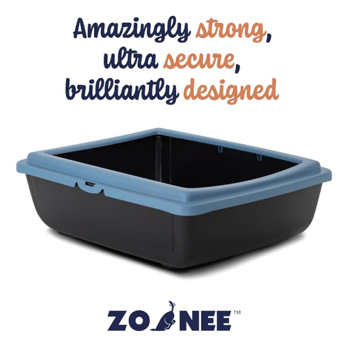 Sartén Para Gatos Zoonee Pet Con Tapa Abierta, Ecológica, It