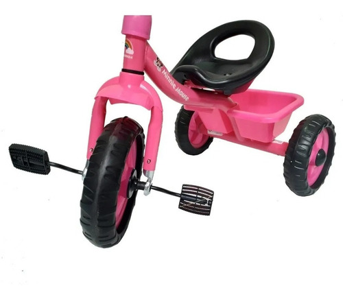Imagen 3 de 5 de Triciclo Con Canasto Rosa Minnie 147001 007n