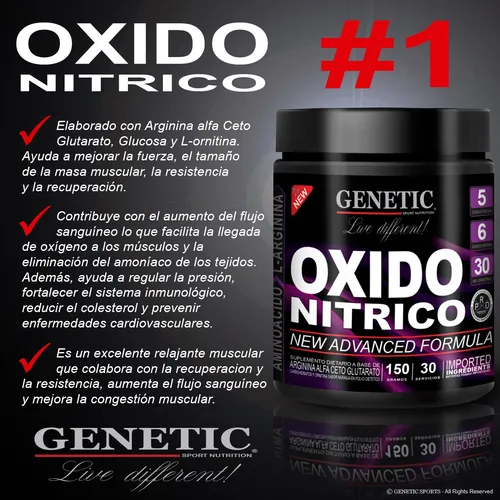 Aumento Masa Muscular Creatina Arginina Aminos Bcaa Genetic