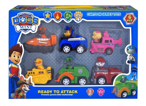Imagen 1 de 8 de Patrulla Canina Set De Carritos Paw Patrol Patrulla Canina