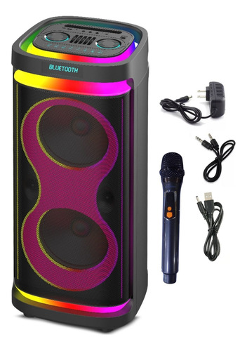 Torre De Sonido Maxtron Infinity Usb Bt Tws Ledrgb Micrófono