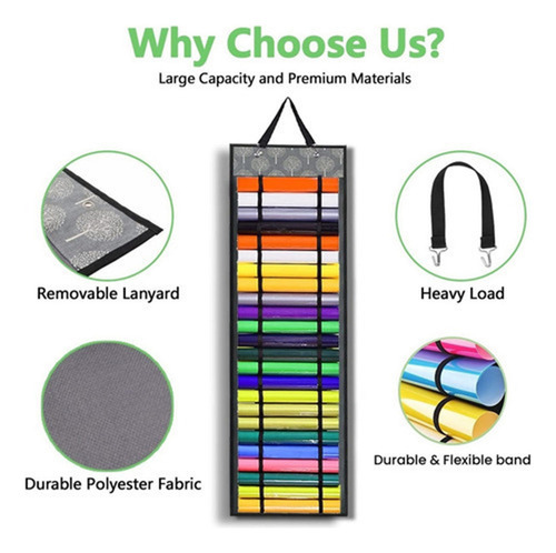 A Vinyl Roll Holder With 48 Compartments, Storage