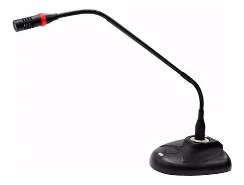 Microfone Condensador 47cm Gooseneck C/ Base E Alerta Gm 22 