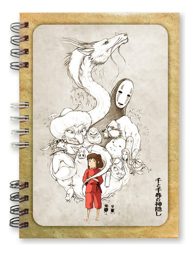 Libreta Studio Ghibli Nº11 El Viaje De Chihiro 100 Hojas