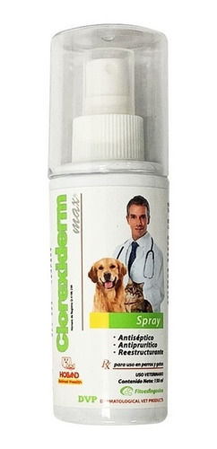 Spray Clorexiderm Max 150 Ml Perro/gato Antiséptico/calmante