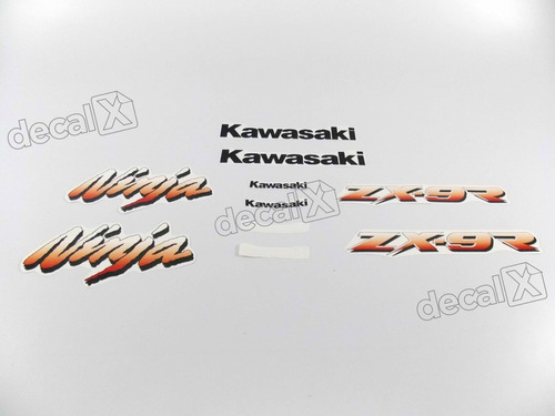 Kit Adesivos Compatível Kawasaki Ninja Zx-9r 2000 Azul 900az