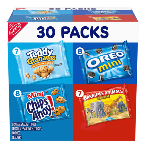 Nabisco Team Favorites - Paquete Variado, Oreo Mini, Chips A