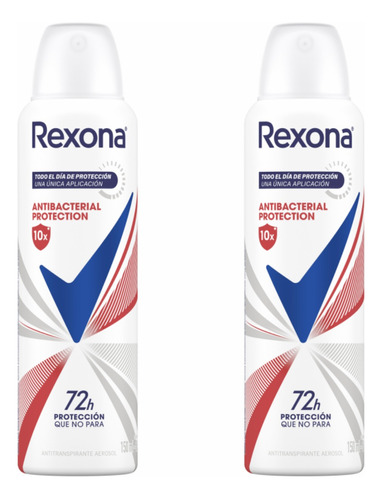 Rexona Proteccion Antibacterial Kit X 2 150ml