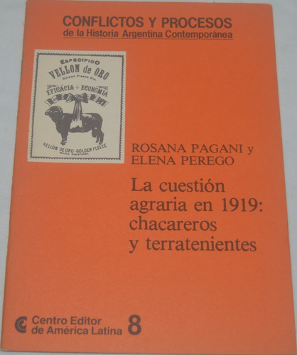 La Cuestión Agraria En 1919 Chacareros/terratenientes(8) G41