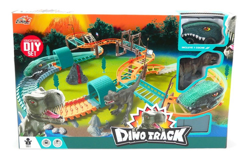 Pista De Auto Dino Track Dino City Dinosaurio