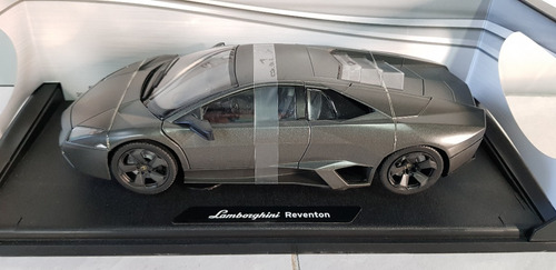 Lamborghini Reventon Gris Oscuro piezas de apertura de escala 1-18 Nuevo en Caja Mondo Motors 