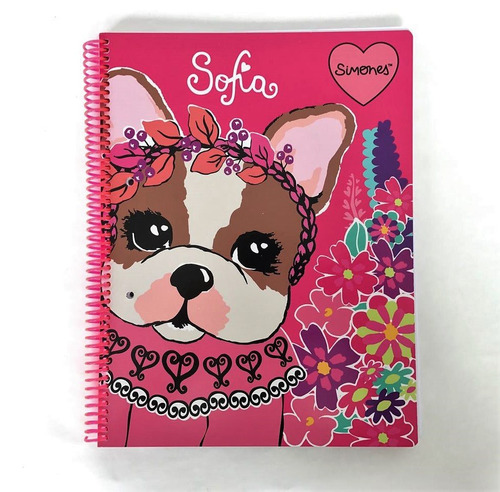 Cuaderno Universitario Simones Rayado A4 Sofia Tapa Semidura