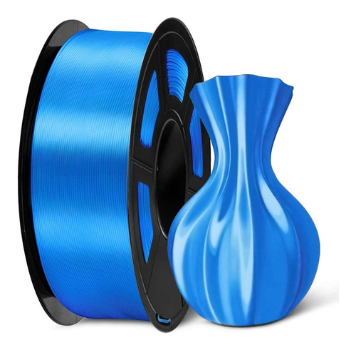 Filamento Pla + Silk Metalizado - Reprap3d - Azul