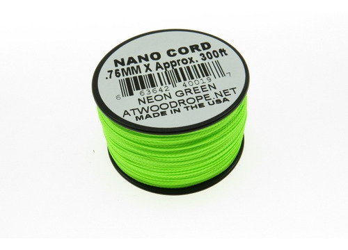 Rg1111 Rollo Parachute Cord Paracord Nano Cord Verde Neon