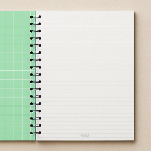 Cuaderno Square Verde Menta 100 Hojas 150gr Raya