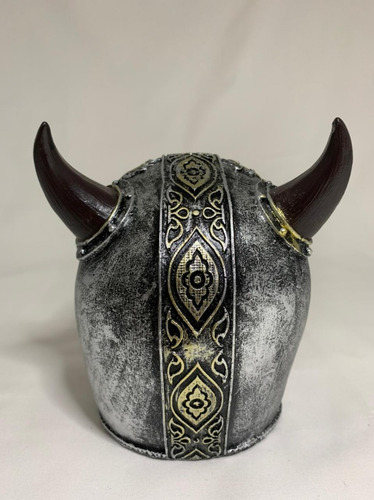 Cabeça Caveira Crânio Resina Soldado Romano Viking