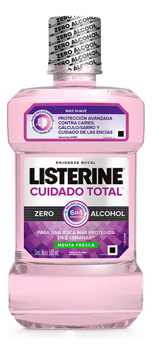 Enjuague Bucal Listerine Cuidado Total Menta 500ml Zero