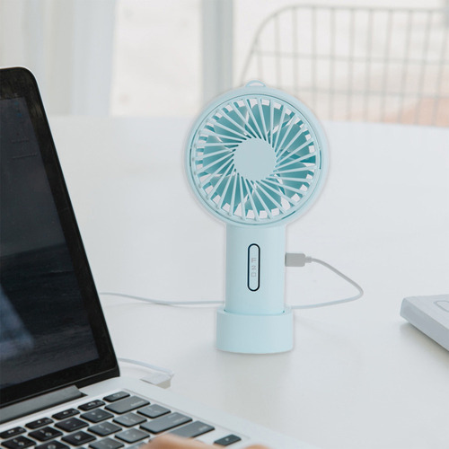 Li Ventilador De Mano Compacto, Ligero Y Portátil De 8 Aspas