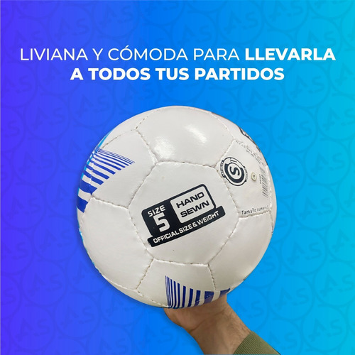 Pelota De Futbol N°5 Profesional Champions Cuero Sintetico