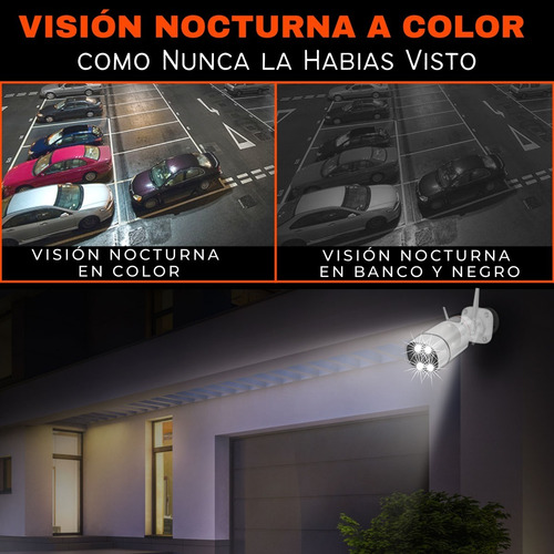 Imagen 6 de 10 de Kit 2 Cámaras Wifi 2k+memoria+pantalla Seguridad Inteligente