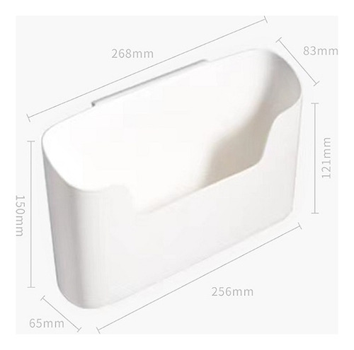 Caja De Almacenamiento Montada En La Pared De 1 Pieza