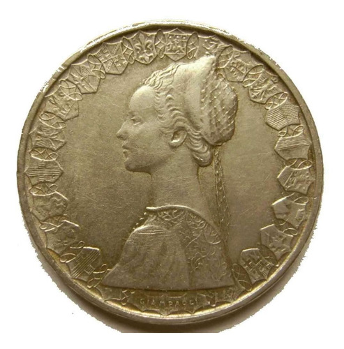 Imagen 4 de 5 de Tp Moneda Grandecita De Plata Carabelas De Colon Muy Bien.-