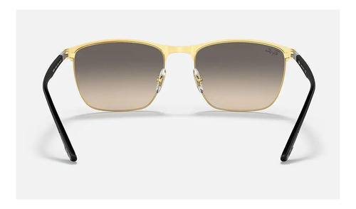 Lente Ray-ban Rb3686 18732, negro y gris degradado