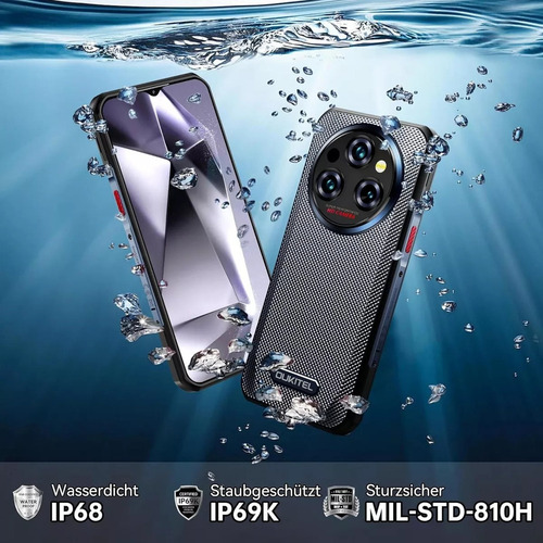 Oukitel Oukitel Telefonos Celulares Wp35 Dual Sim 16gb+256gb/1tb Rom 10600 Mah 128db Loudspeaker 6.6in Hd+ Smartphone Nfc/nfc/gps/face Id Gris