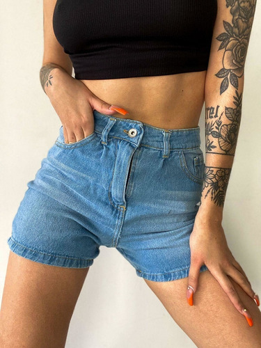 Short Mom Retro Marca Embrujo