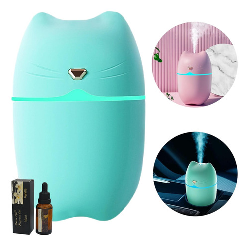 Humidificador Difusor Aromatico 250ml Kawaii Luces Led