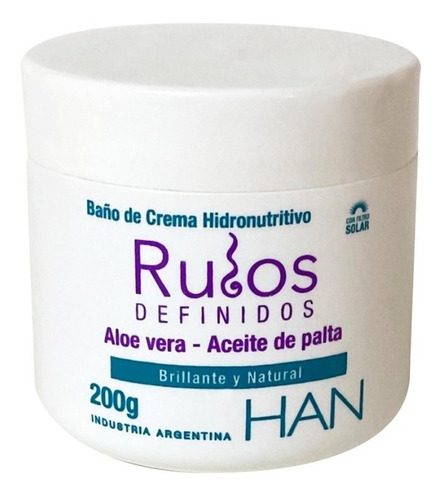 Baño De Crema Rulos Definidos Han 500 Grs.